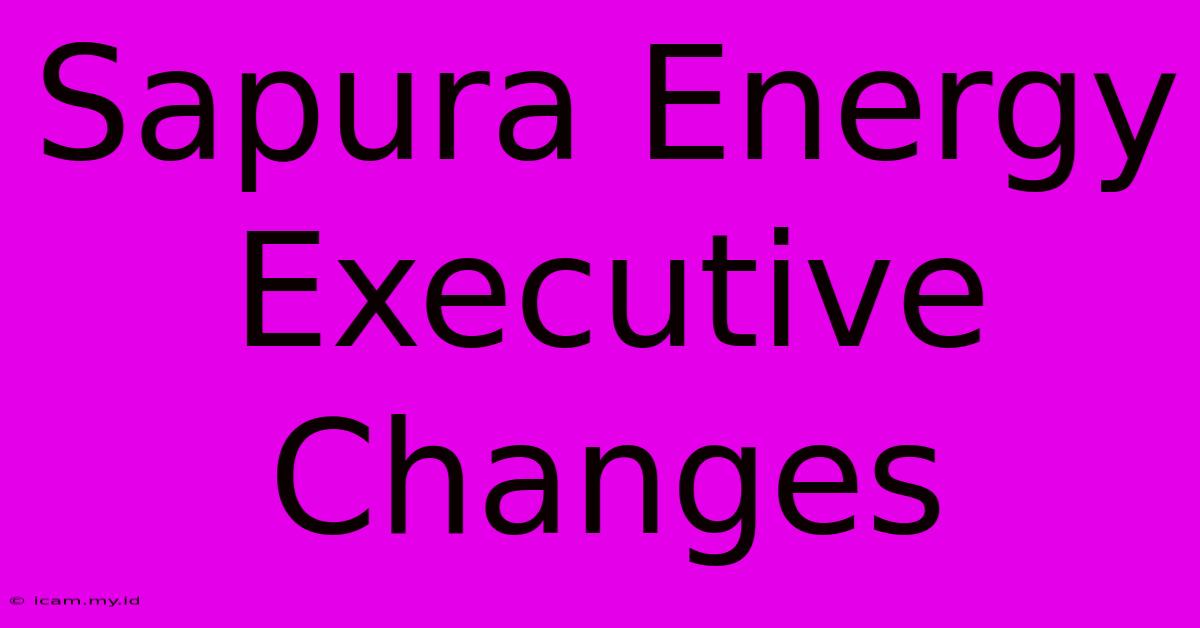 Sapura Energy Executive Changes