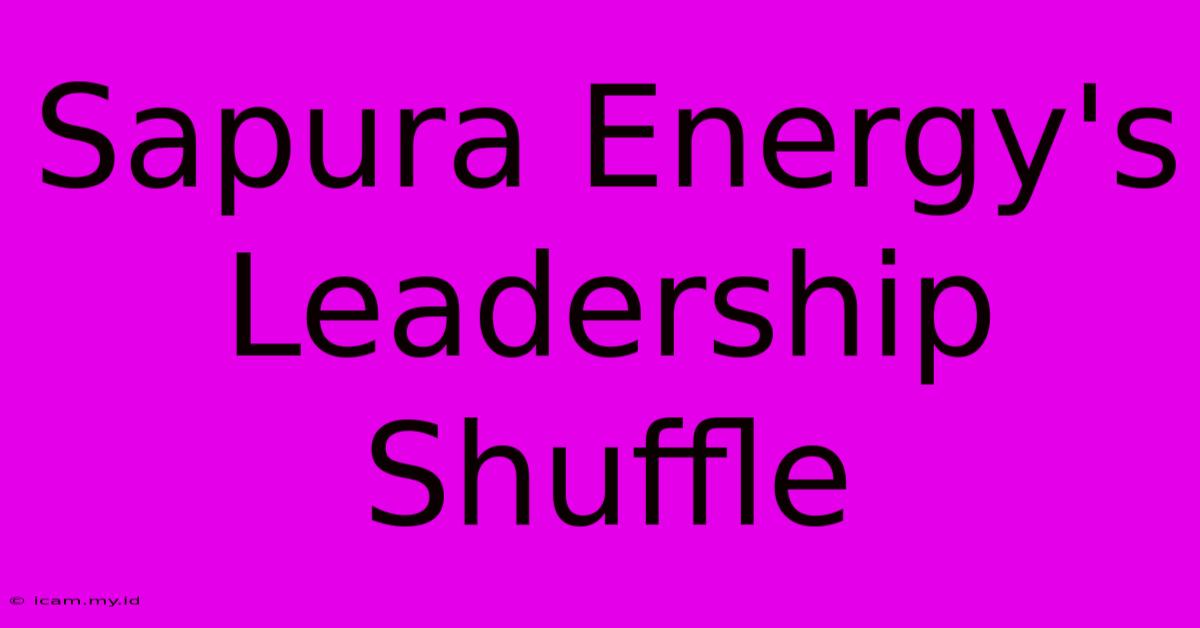 Sapura Energy's Leadership Shuffle