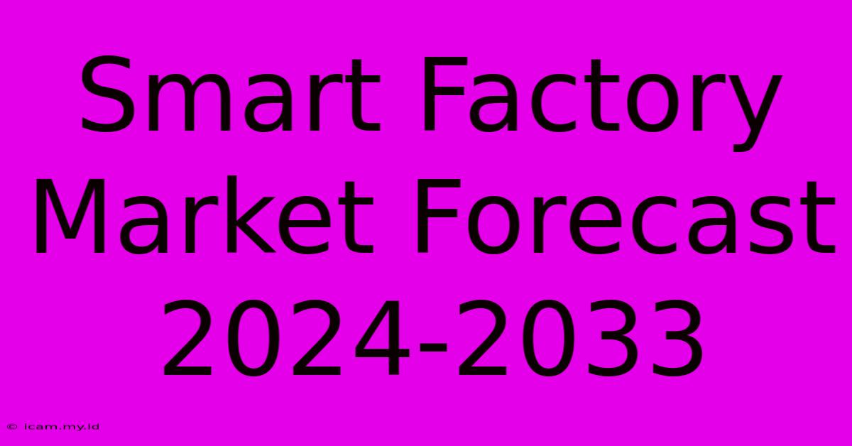 Smart Factory Market Forecast 2024-2033