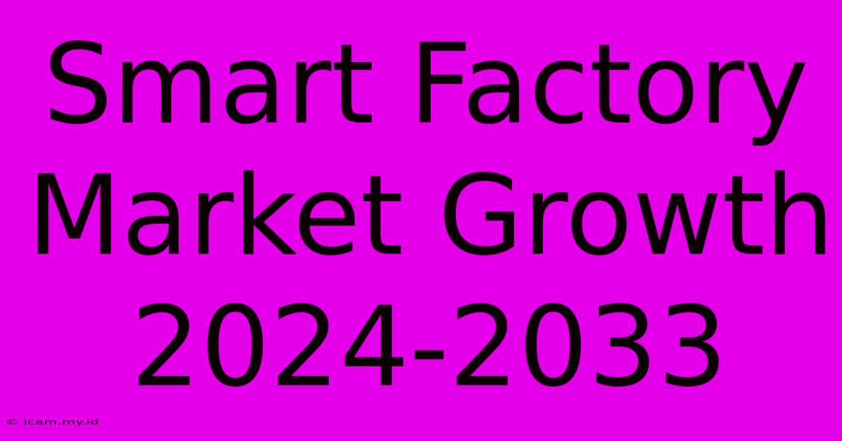 Smart Factory Market Growth 2024-2033