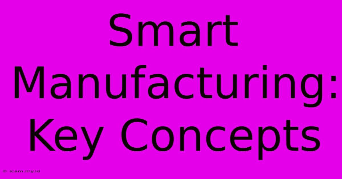 Smart Manufacturing: Key Concepts