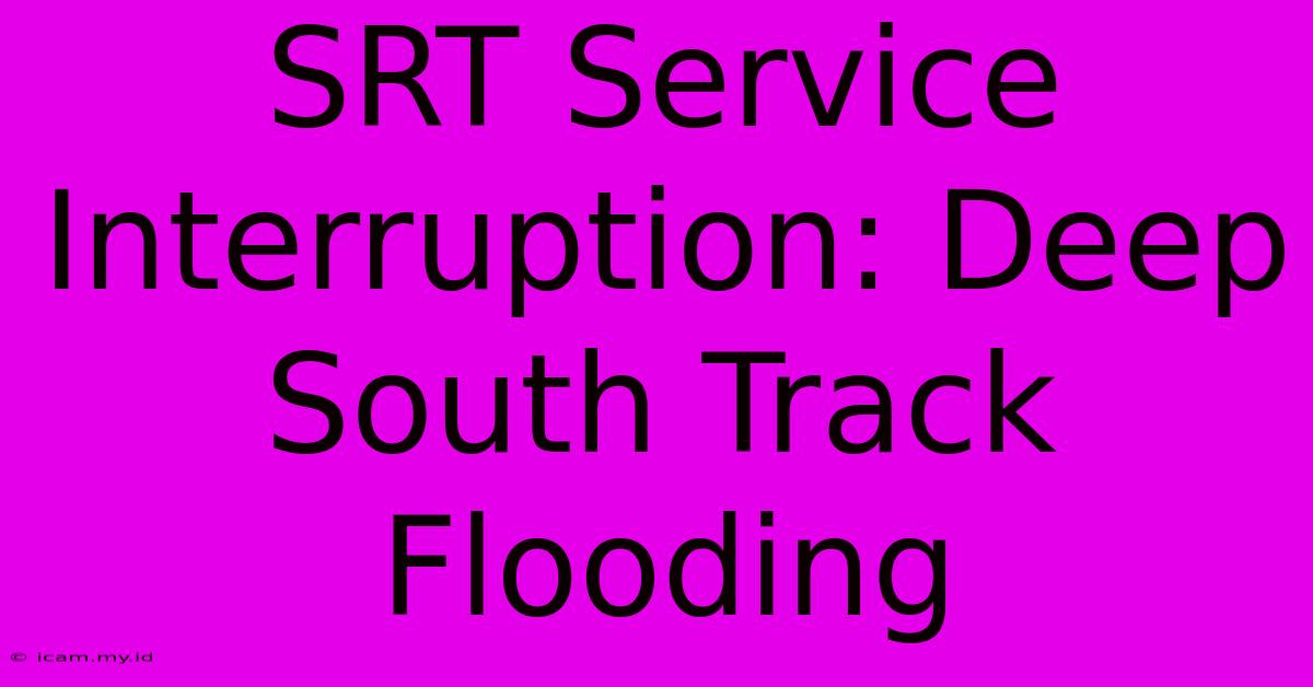 SRT Service Interruption: Deep South Track Flooding