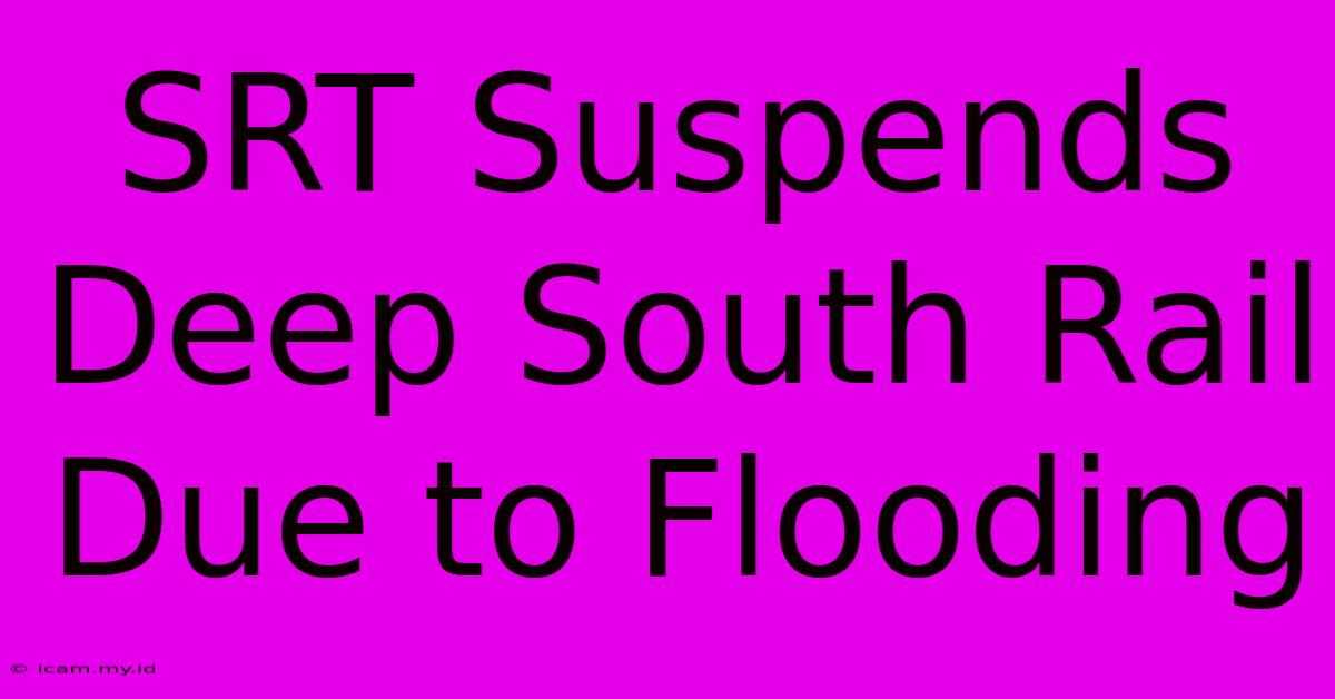 SRT Suspends Deep South Rail Due To Flooding