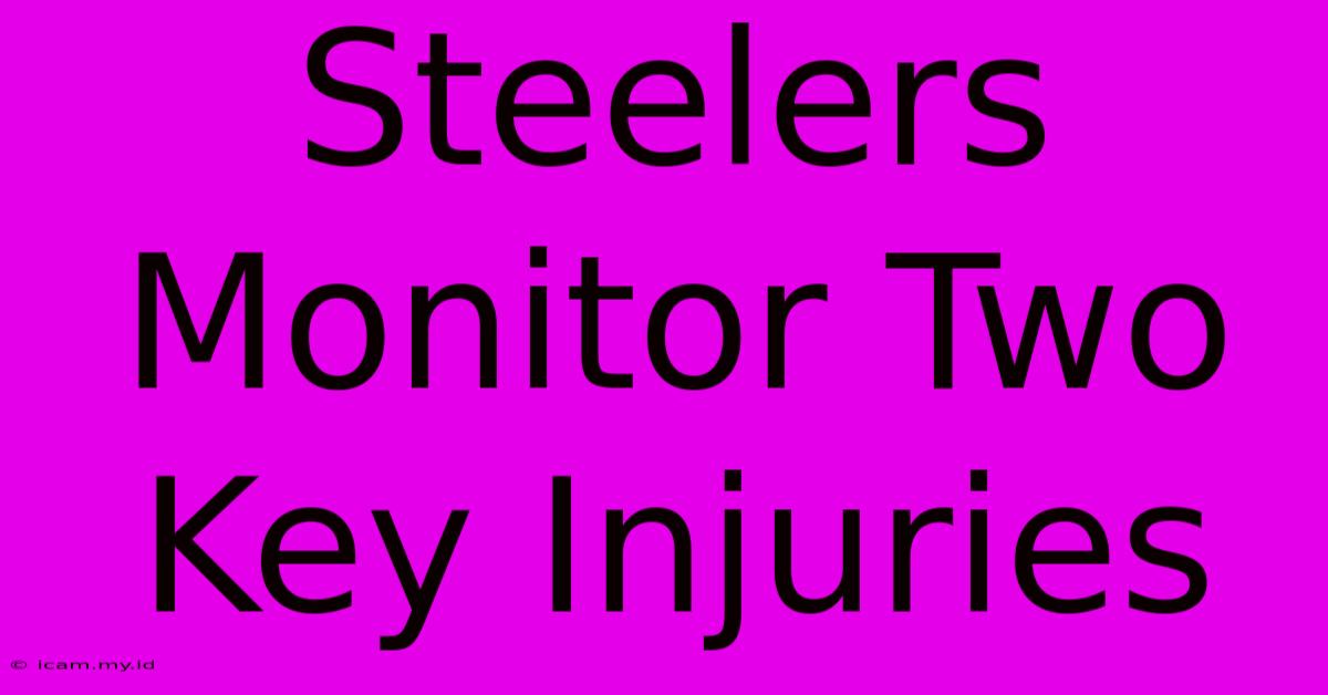 Steelers Monitor Two Key Injuries