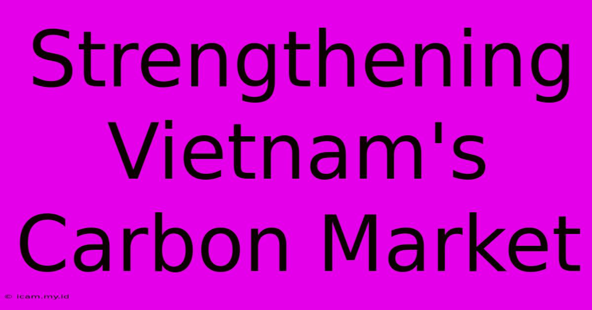 Strengthening Vietnam's Carbon Market