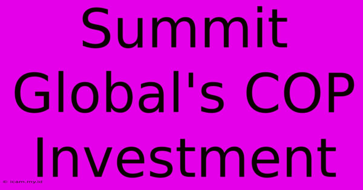 Summit Global's COP Investment