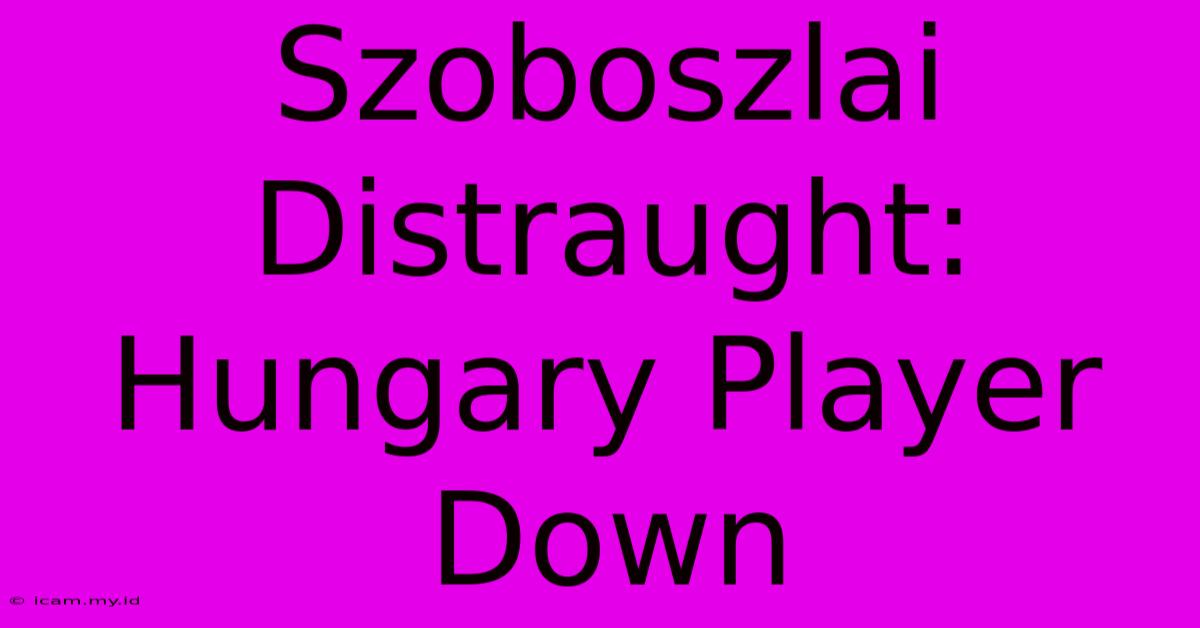 Szoboszlai Distraught: Hungary Player Down