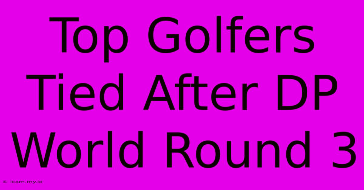 Top Golfers Tied After DP World Round 3