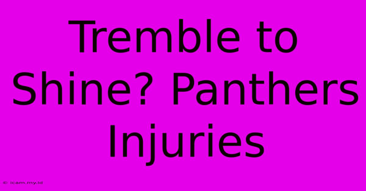 Tremble To Shine? Panthers Injuries