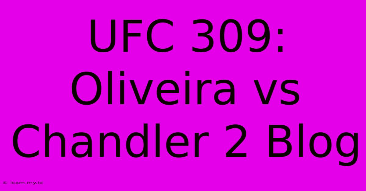 UFC 309: Oliveira Vs Chandler 2 Blog