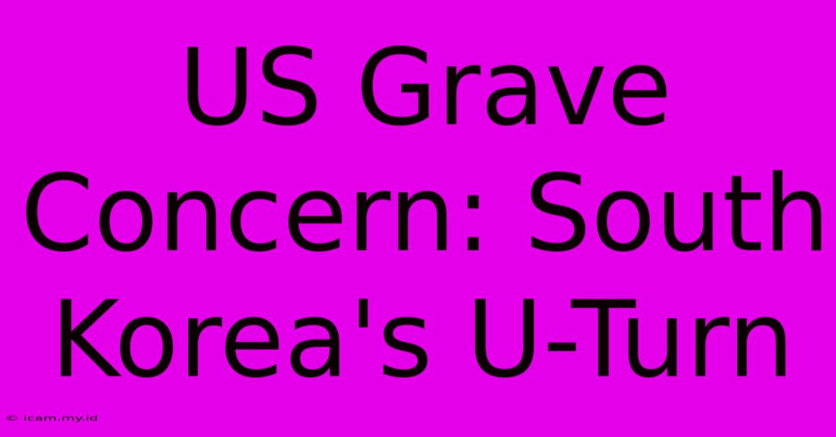 US Grave Concern: South Korea's U-Turn