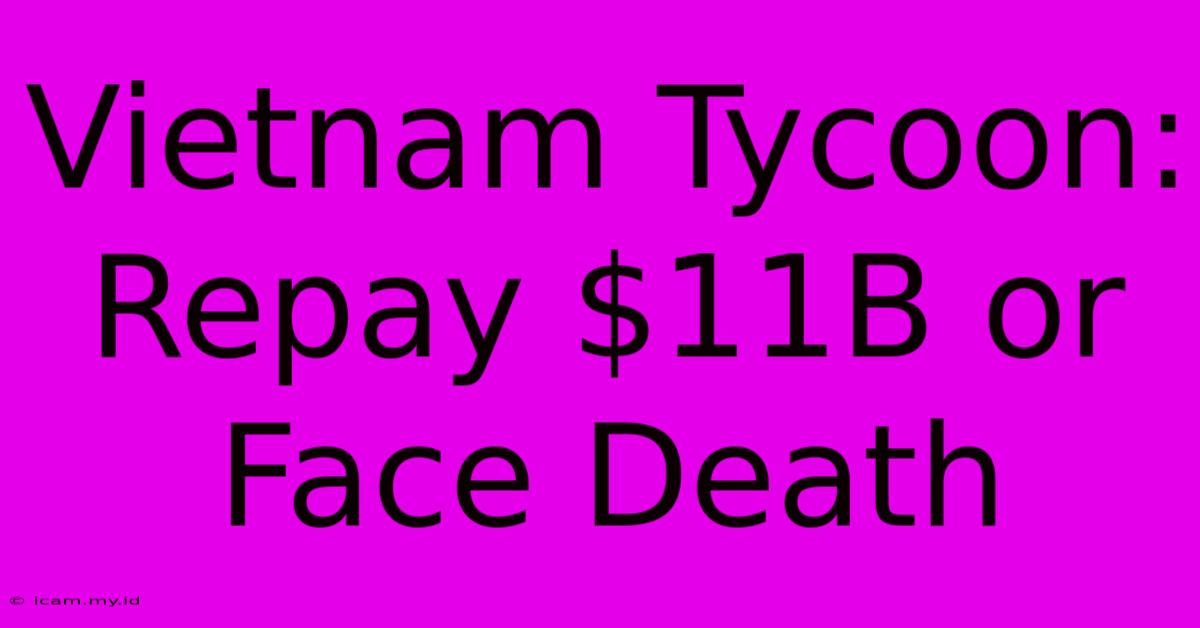 Vietnam Tycoon: Repay $11B Or Face Death