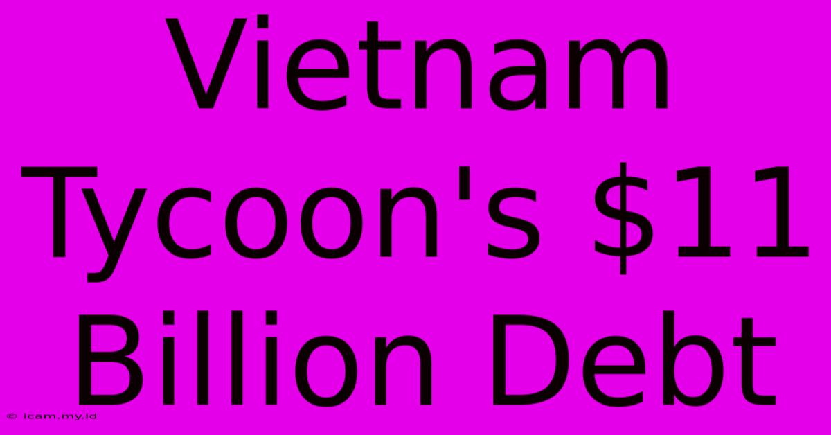 Vietnam Tycoon's $11 Billion Debt