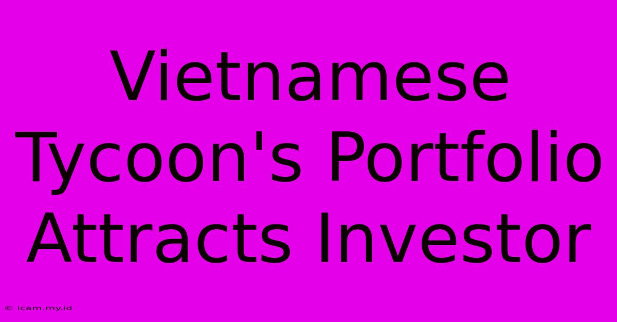 Vietnamese Tycoon's Portfolio Attracts Investor