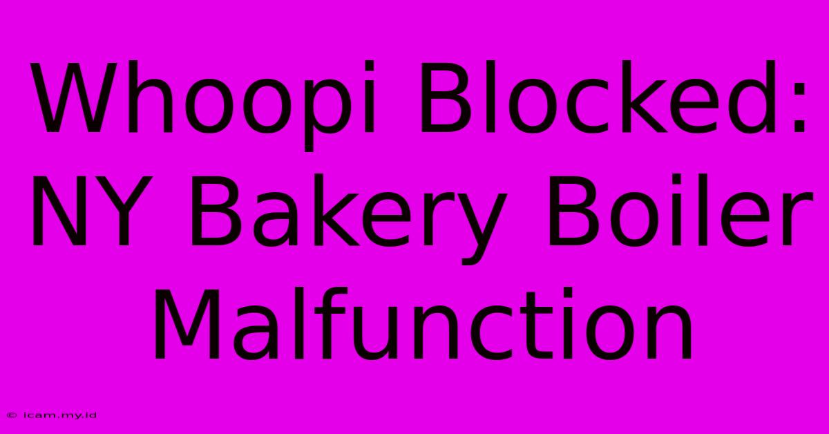 Whoopi Blocked: NY Bakery Boiler Malfunction